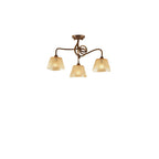 M39003 Tentacle Ceiling 3 Light E14 Rustic Gold