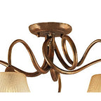 M39002 Tentacle Ceiling 5 Light E14 Rustic Gold (S)