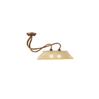 M39004 Tentacle Ceiling 2 Light E14 Rustic Gold