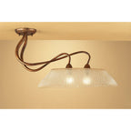 M39004 Tentacle Ceiling 2 Light E14 Rustic Gold