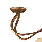 M39004 Tentacle Ceiling 2 Light E14 Rustic Gold