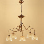 M39001 Tentacle Pendant 5 Light E14 Rustic Gold