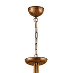 M39001 Tentacle Pendant 5 Light E14 Rustic Gold