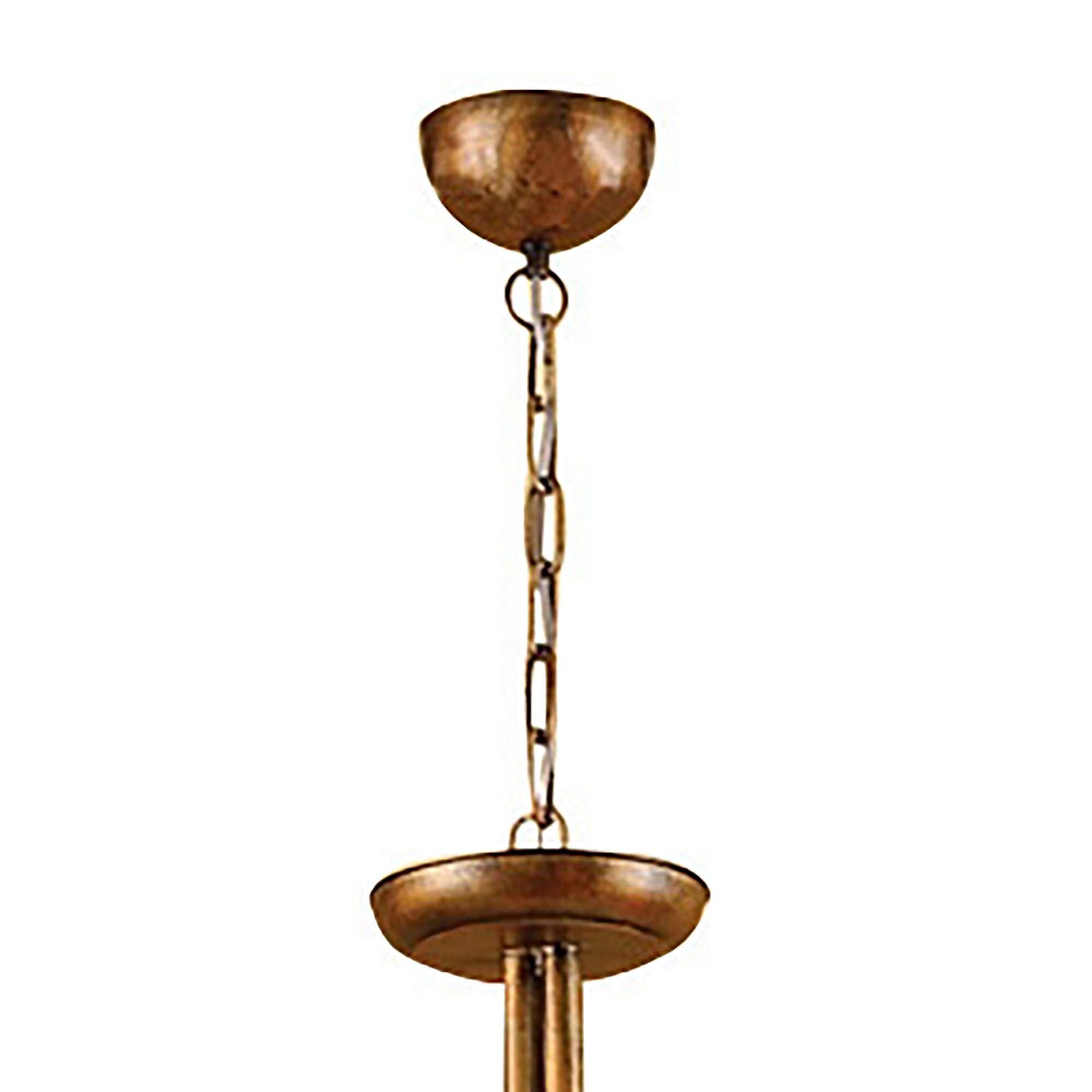 M39001 Tentacle Pendant 5 Light E14 Rustic Gold