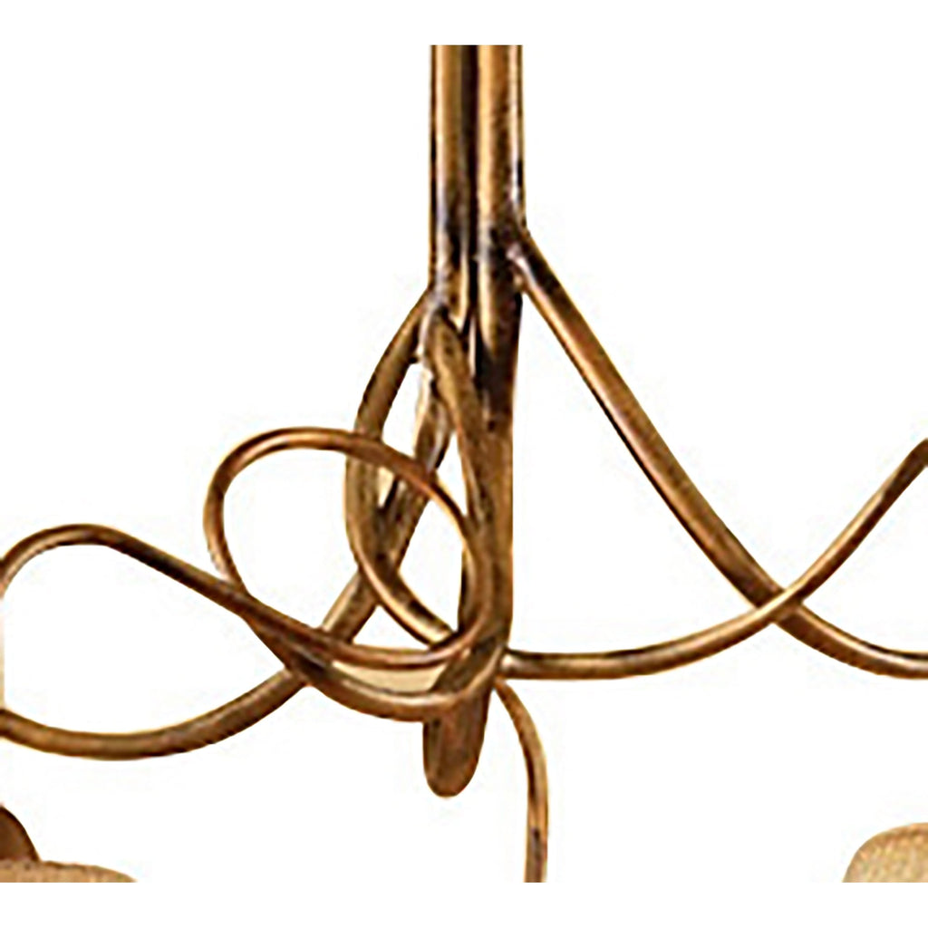 M39001 Tentacle Pendant 5 Light E14 Rustic Gold