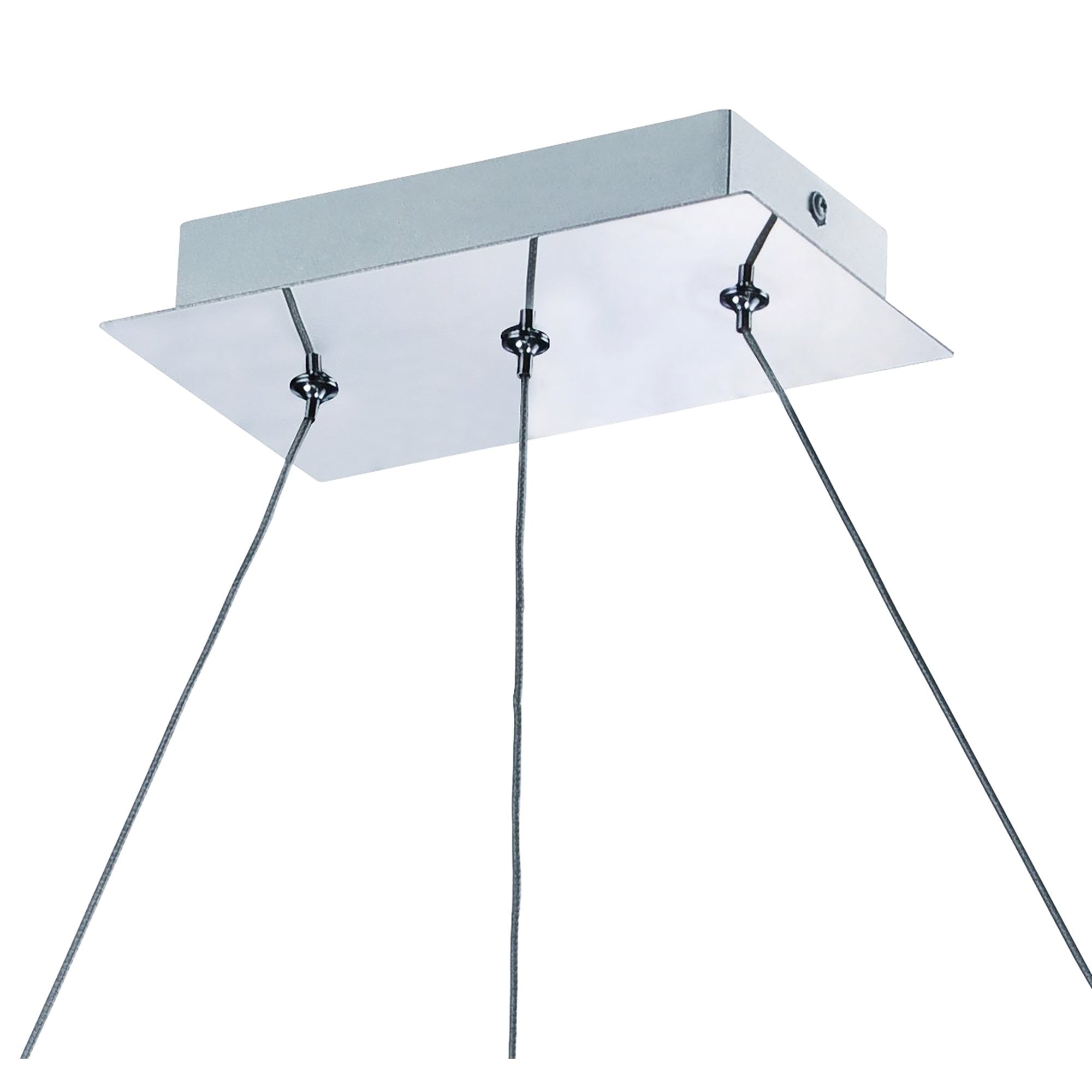 M8330/1 Thea Linear Pendant 3 Light 21W LED Satin Aluminium Frosted Acrylic
