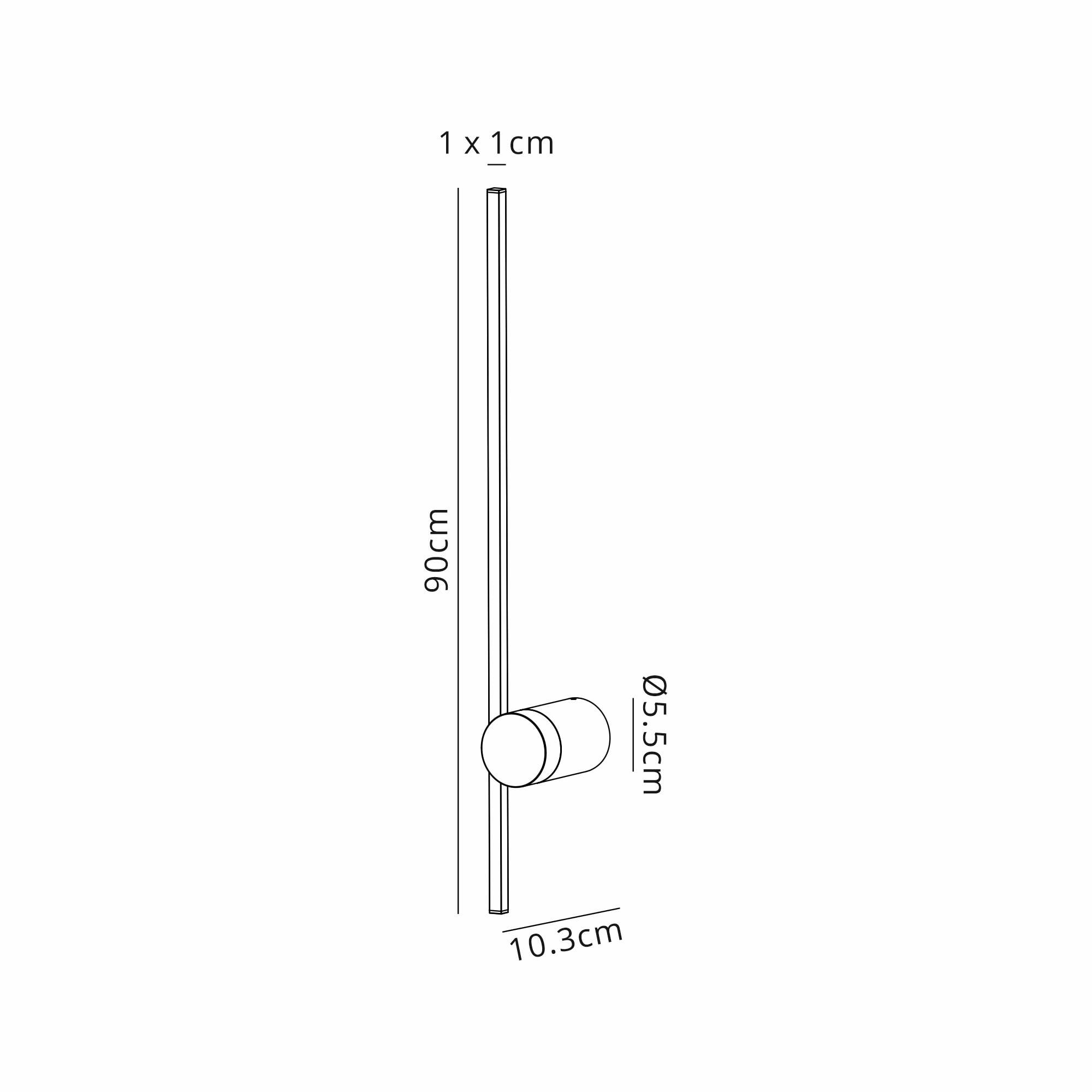 M7914 Tobago Wall Light 9W LED Black