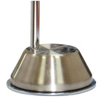 M8143/1 Tobias Table Lamp 1 Light 3W LED Satin Nickel/Frosted Acrylic/Polished Chrome