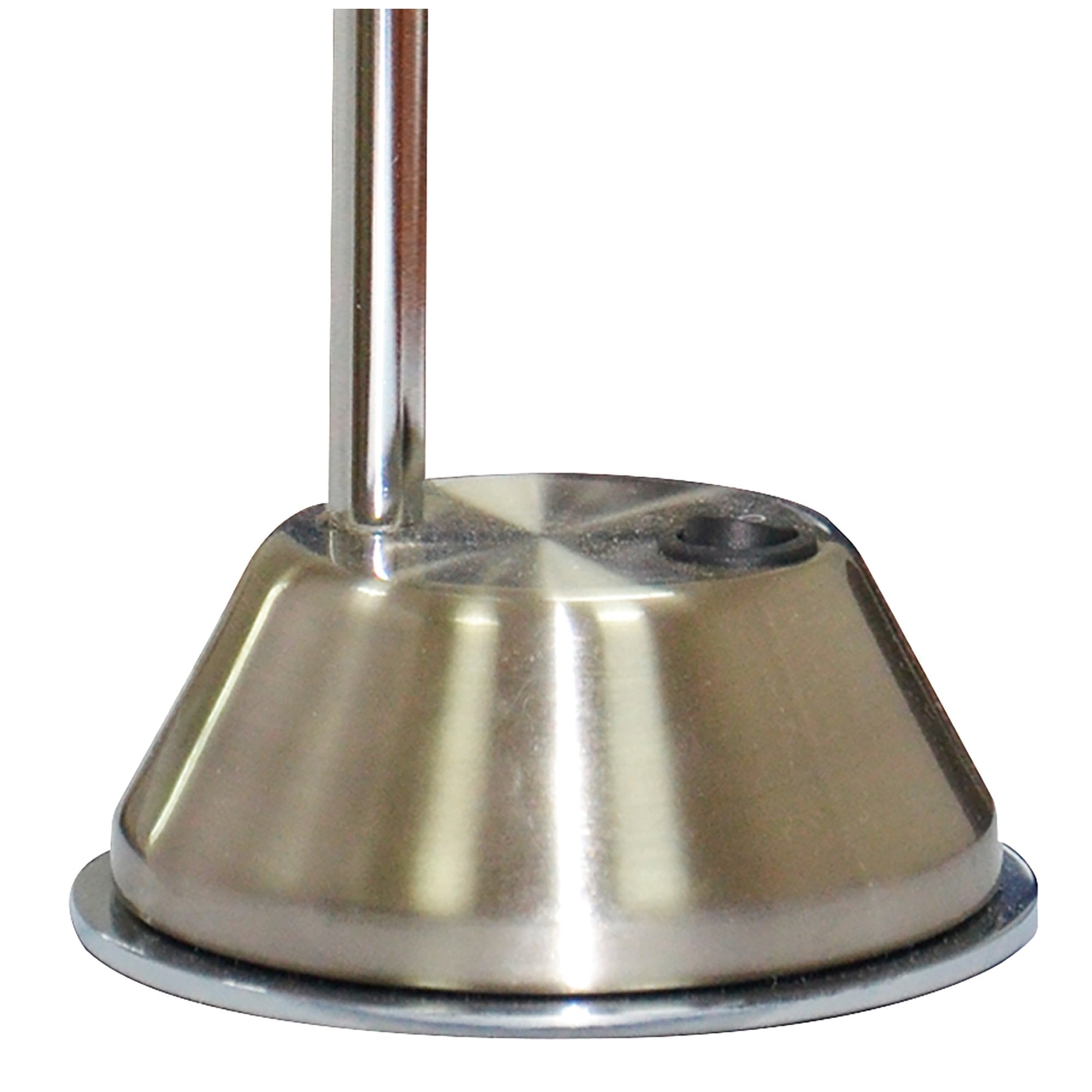 M8143/1 Tobias Table Lamp 1 Light 3W LED Satin Nickel/Frosted Acrylic/Polished Chrome