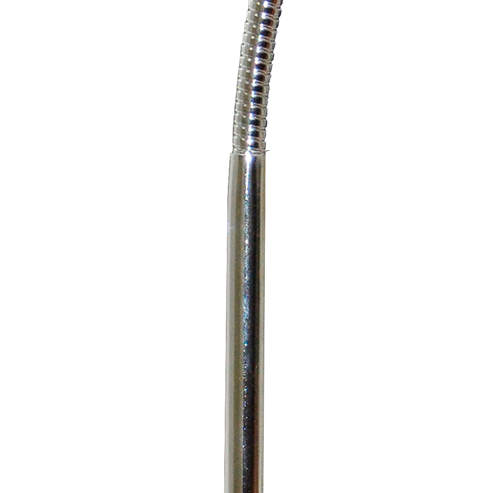 M8143/1 Tobias Table Lamp 1 Light 3W LED Satin Nickel/Frosted Acrylic/Polished Chrome