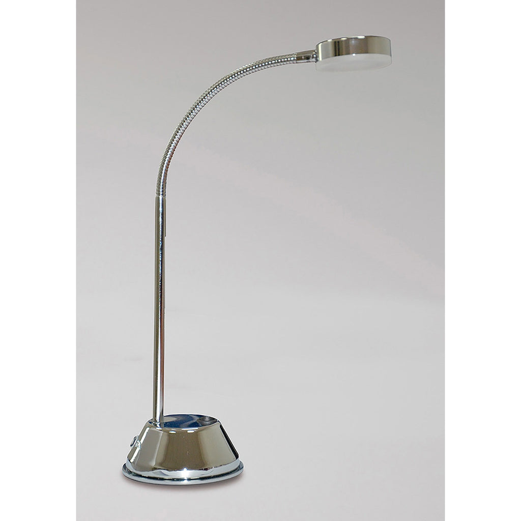 M8142/1 Tobias Table Lamp 1 Light 3W LED Polished Chrome/Frosted Acrylic