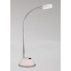 M8140/1 Tobias Table Lamp 1 Light 3W LED Matt White/Frosted Acrylic/Polished Chrome