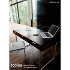 M8140/1 Tobias Table Lamp 1 Light 3W LED Matt White/Frosted Acrylic/Polished Chrome