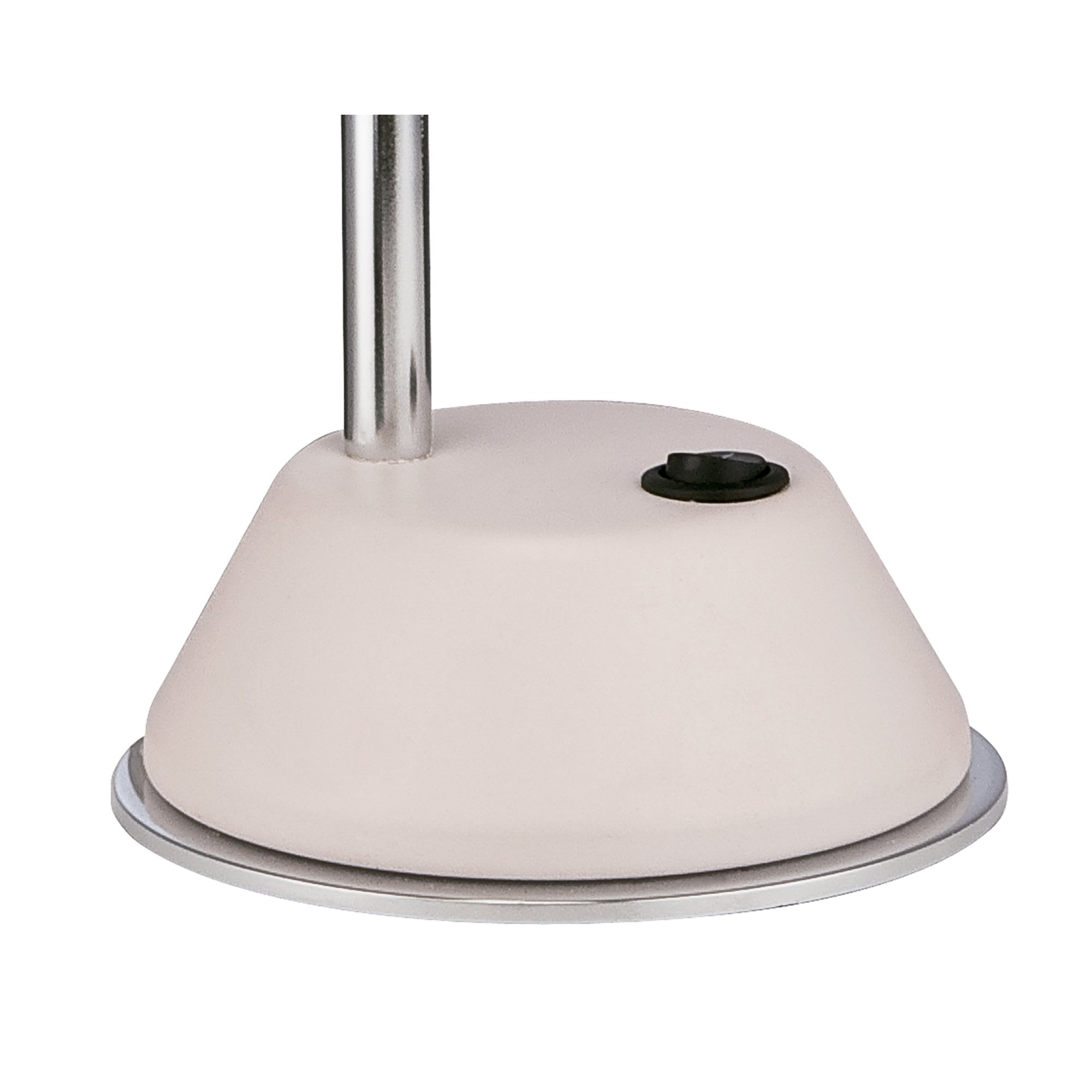 M8140/1 Tobias Table Lamp 1 Light 3W LED Matt White/Frosted Acrylic/Polished Chrome