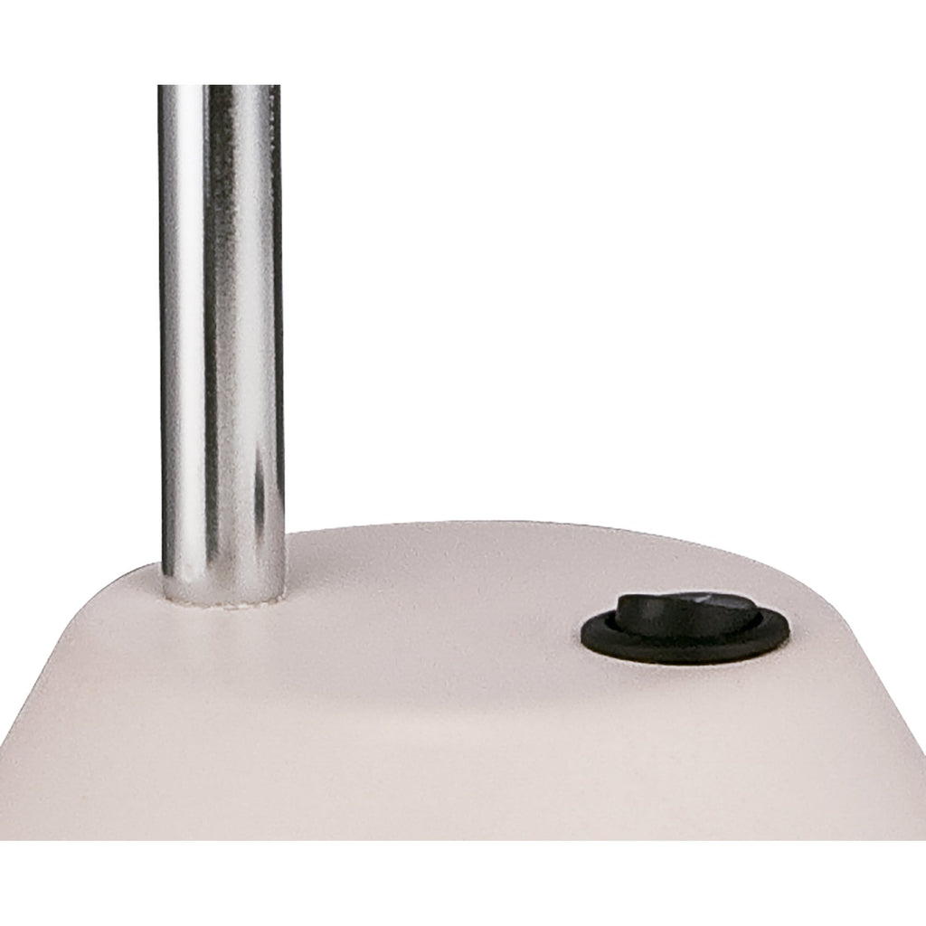 M8140/1 Tobias Table Lamp 1 Light 3W LED Matt White/Frosted Acrylic/Polished Chrome
