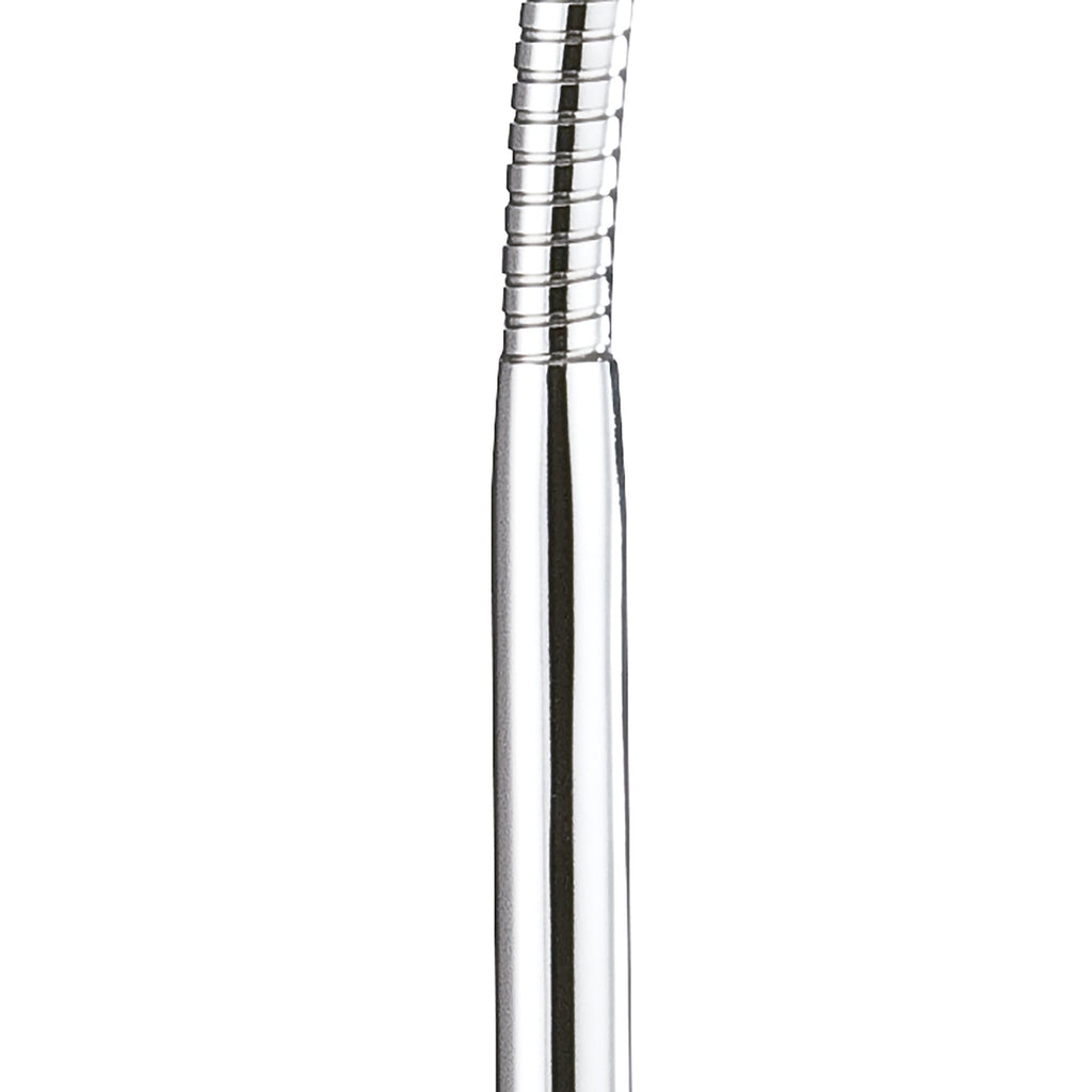 M8140/1 Tobias Table Lamp 1 Light 3W LED Matt White/Frosted Acrylic/Polished Chrome