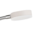 M8140/1 Tobias Table Lamp 1 Light 3W LED Matt White/Frosted Acrylic/Polished Chrome