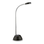 M8141/1 Tobias Table Lamp 1 Light 3W LED Matt Black/Frosted Acrylic/Polished Chrome