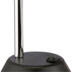 M8141/1 Tobias Table Lamp 1 Light 3W LED Matt Black/Frosted Acrylic/Polished Chrome