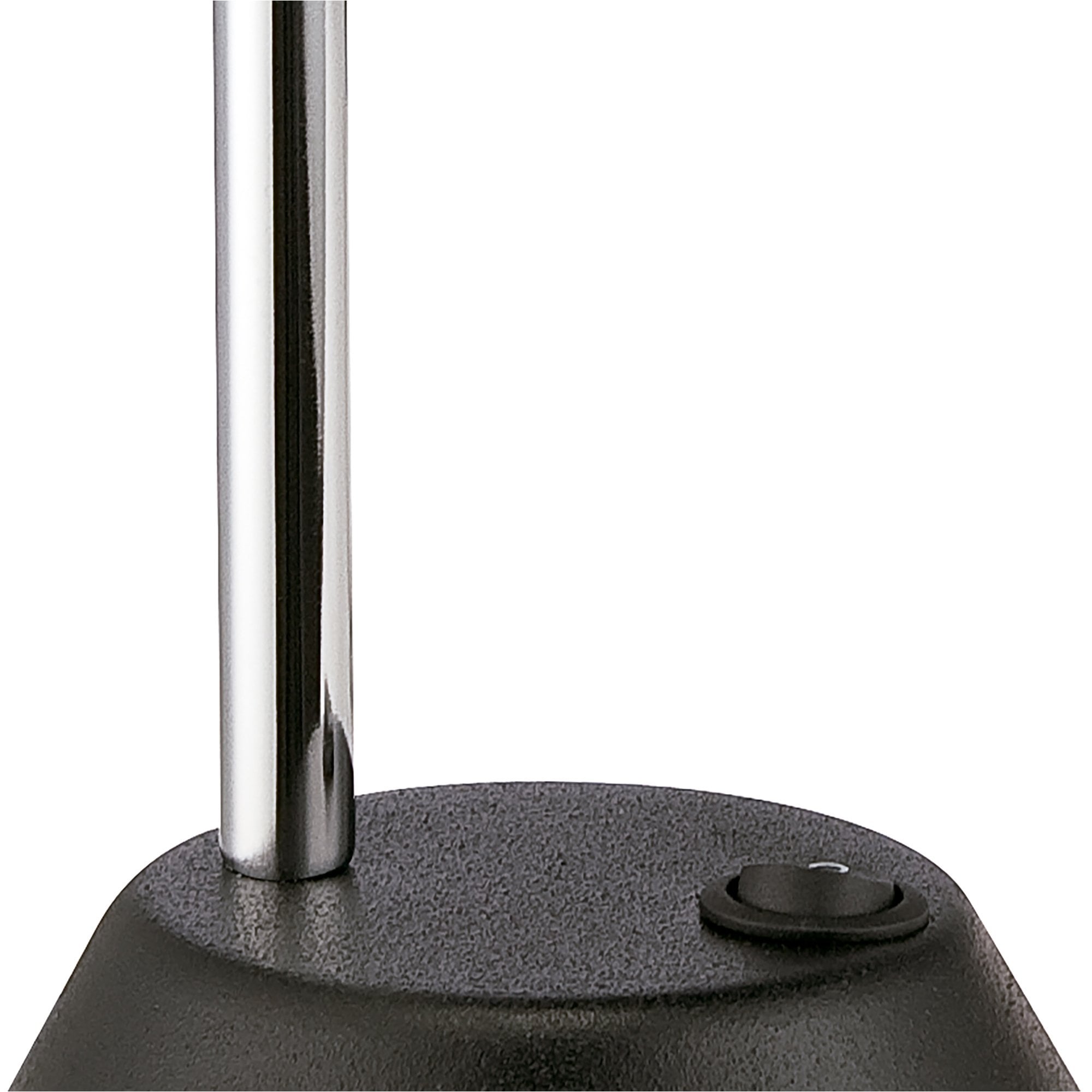 M8141/1 Tobias Table Lamp 1 Light 3W LED Matt Black/Frosted Acrylic/Polished Chrome