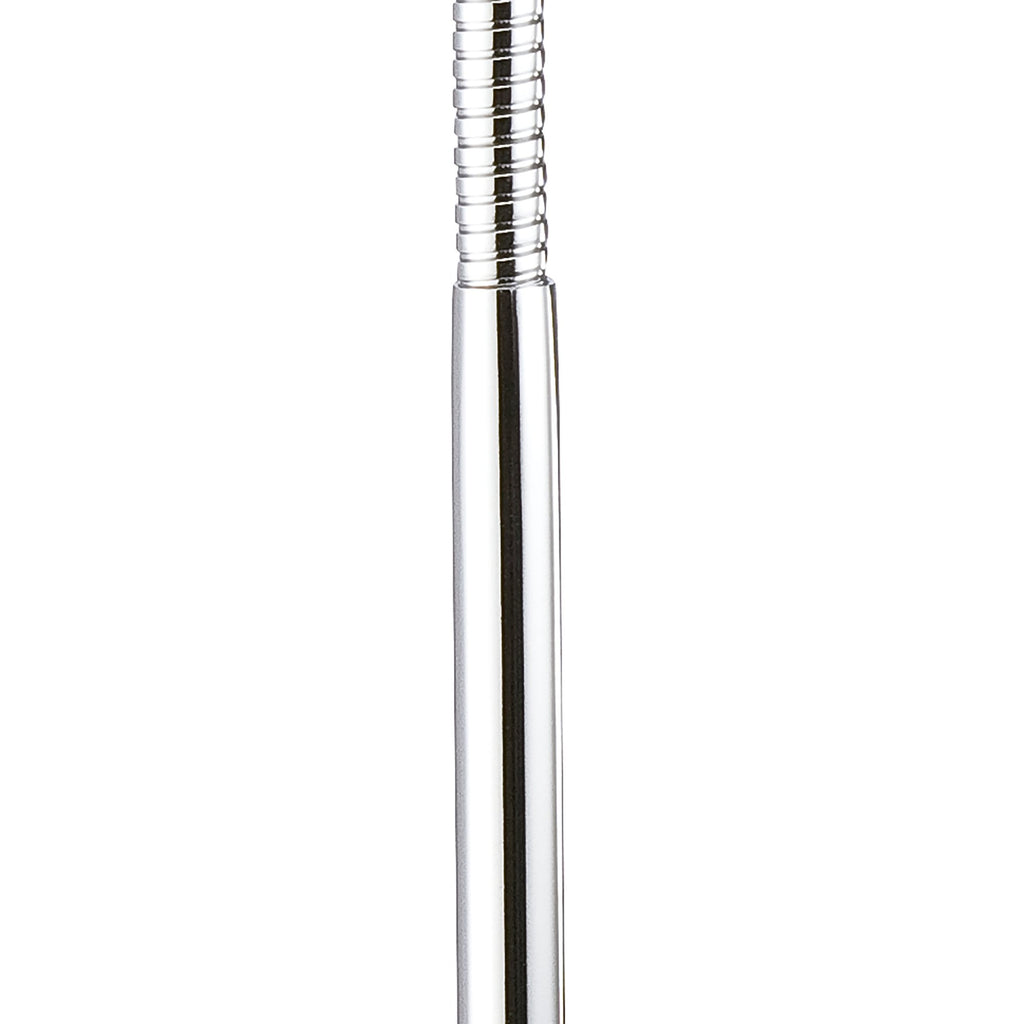 M8141/1 Tobias Table Lamp 1 Light 3W LED Matt Black/Frosted Acrylic/Polished Chrome