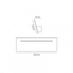 M5121 Toja Wall Lamp Rectangular 8W LED White