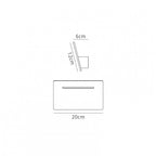 M5120 Toja Wall Lamp Rectangular 4W LED White