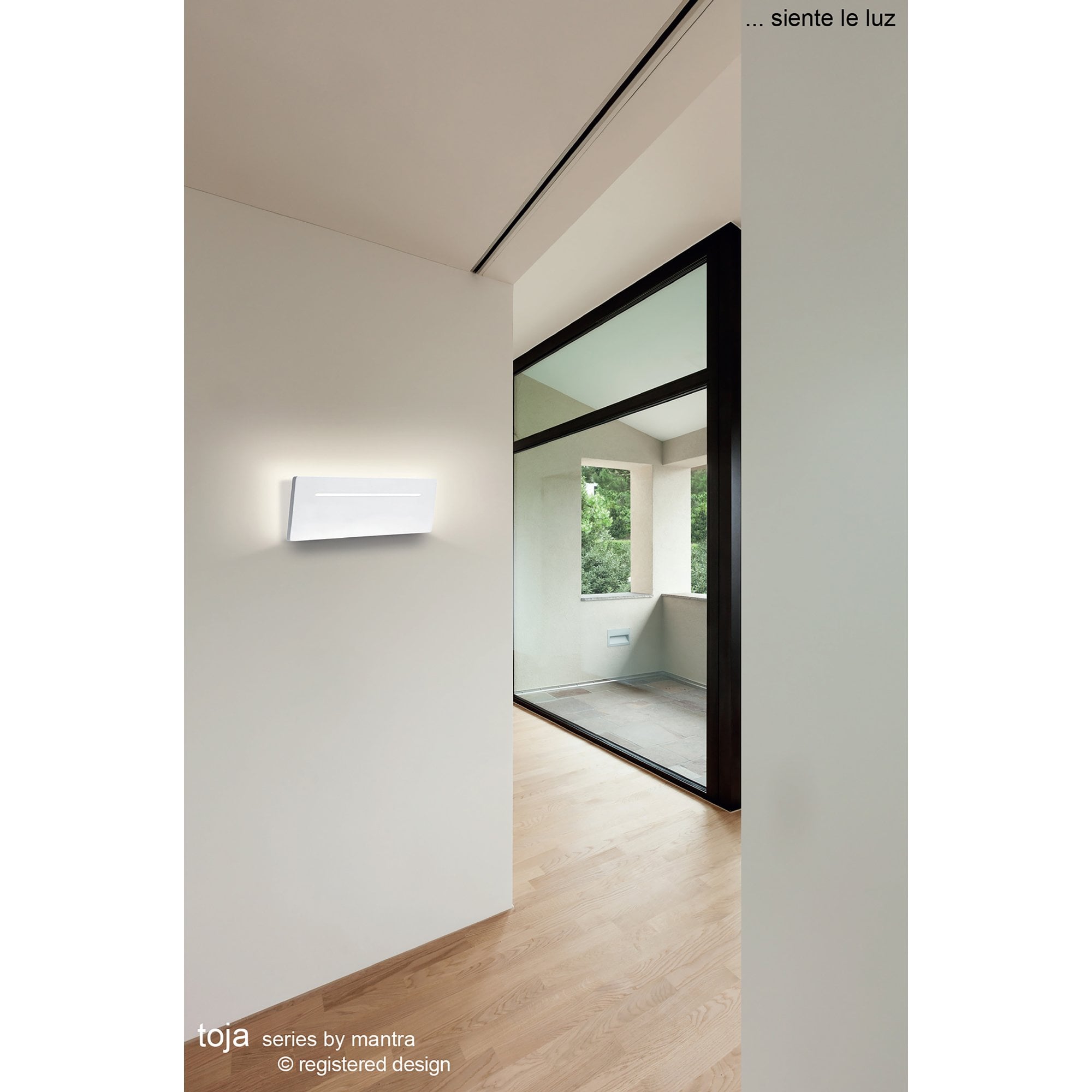 M5122 Toja Wall Lamp Rectangular 12W LED White