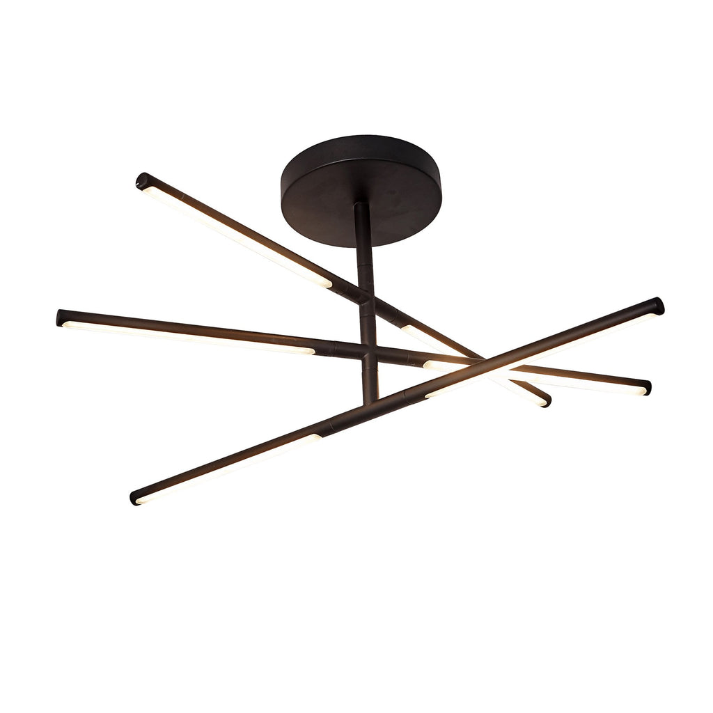 M6828 Torch Semi Flush 36W LED Sand Black