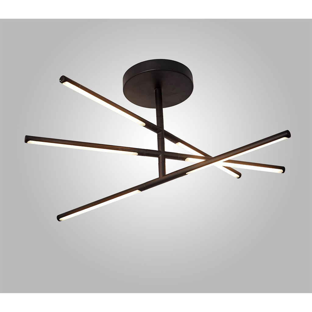M6828 Torch Semi Flush 36W LED Sand Black