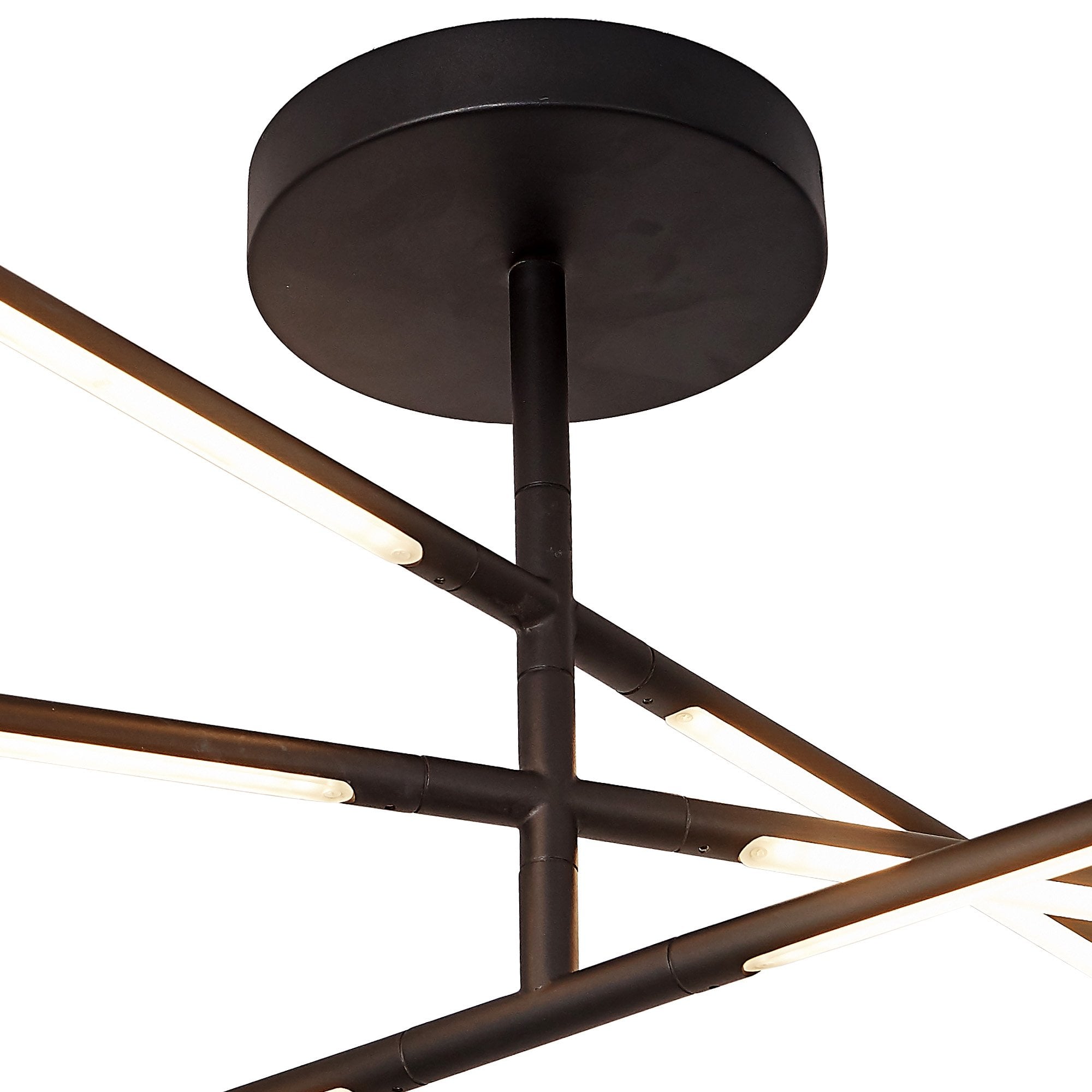 M6828 Torch Semi Flush 36W LED Sand Black