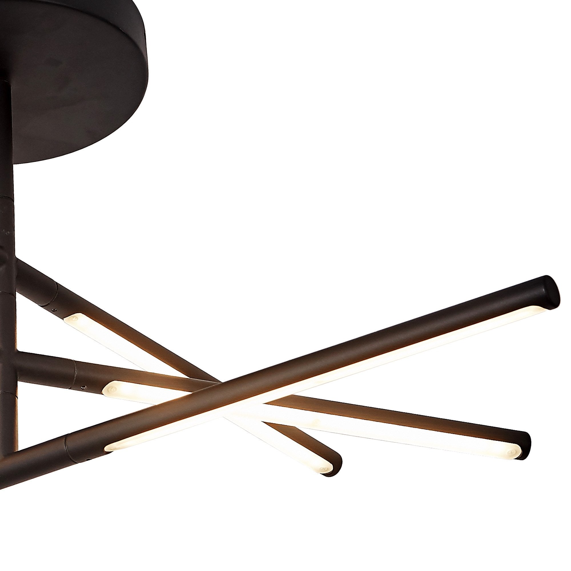 M6828 Torch Semi Flush 36W LED Sand Black