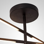 M6828 Torch Semi Flush 36W LED Sand Black