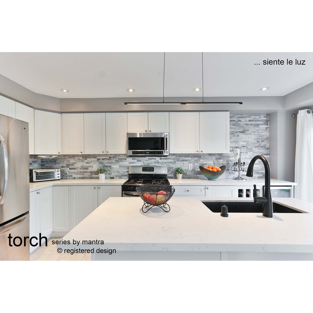 M6826 Torch Linear Pendant 22W LED Sand Black