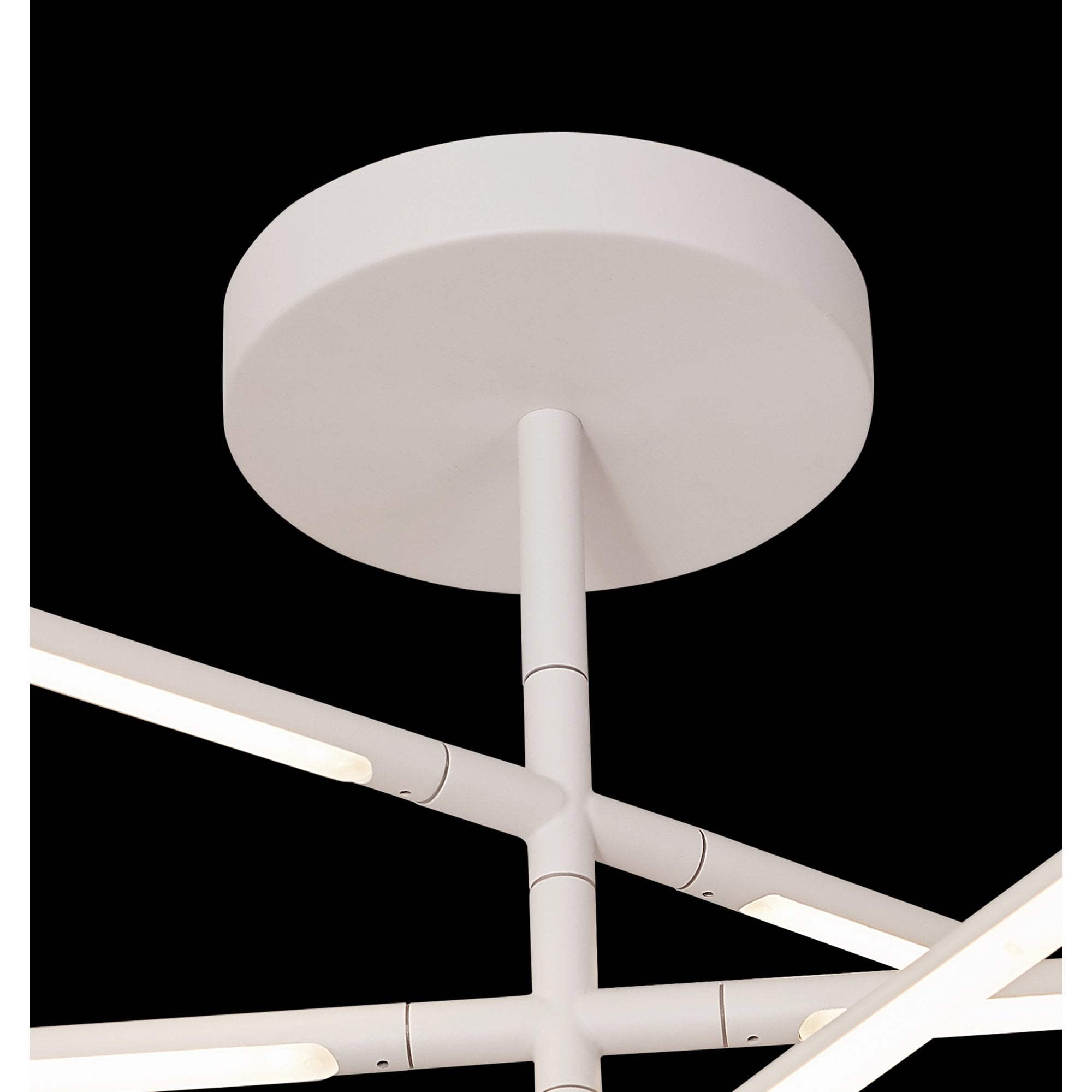 M6827 Torch Semi Flush 36W LED Sand White