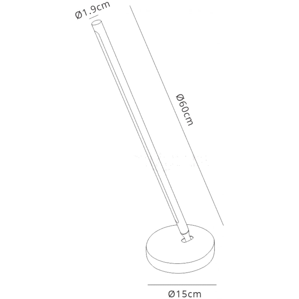 M6738 Torch Adjustable Table Lamp 11W LED Sand Black