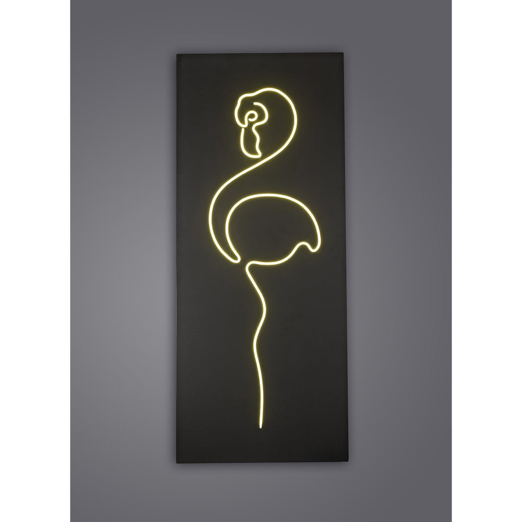 M7265 Trazos Bird Picture Wall Lamp 22W LED Matt Black