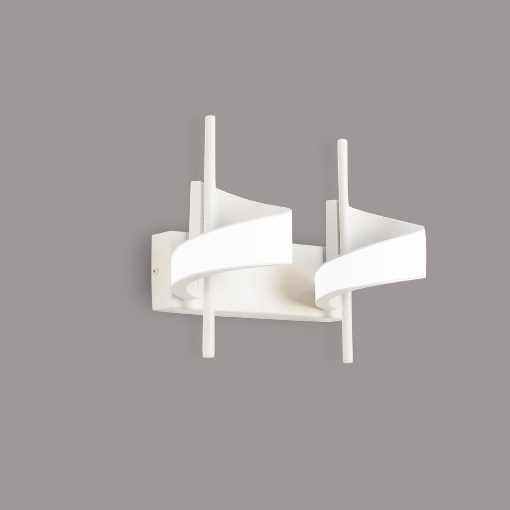 M6652 Tsunami 2 Light Spiral Wall Lamp 24W LED Sand White