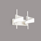 M6652 Tsunami 2 Light Spiral Wall Lamp 24W LED Sand White