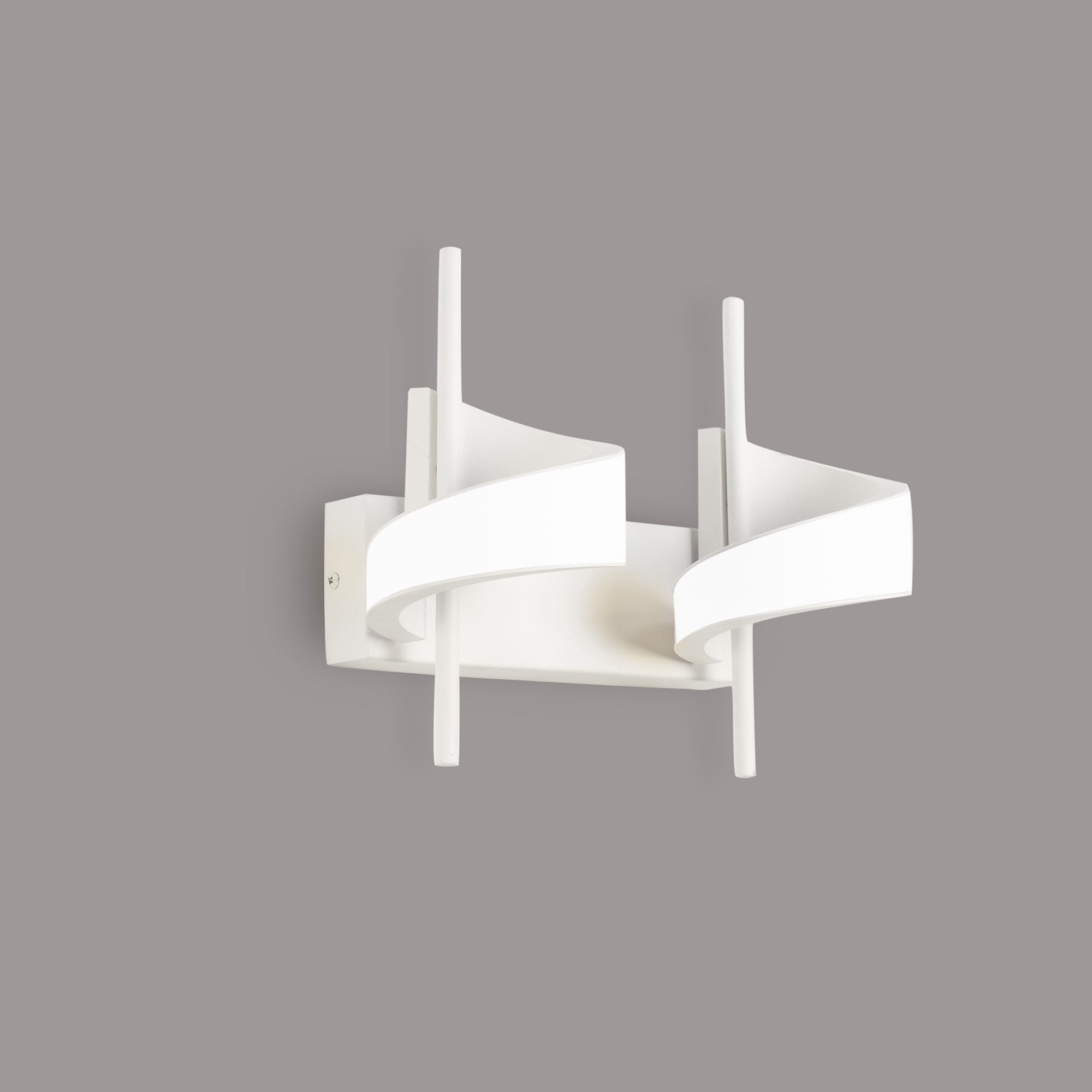 M6652 Tsunami 2 Light Spiral Wall Lamp 24W LED Sand White
