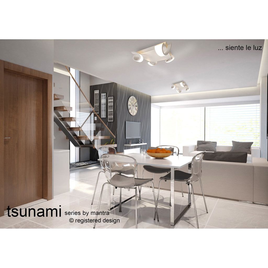 M6655 Tsunami 1 Light Table Lamp 6W LED Sand White