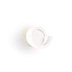 M6654 Tsunami 1 Light Round Wall Lamp 12W LED Sand White