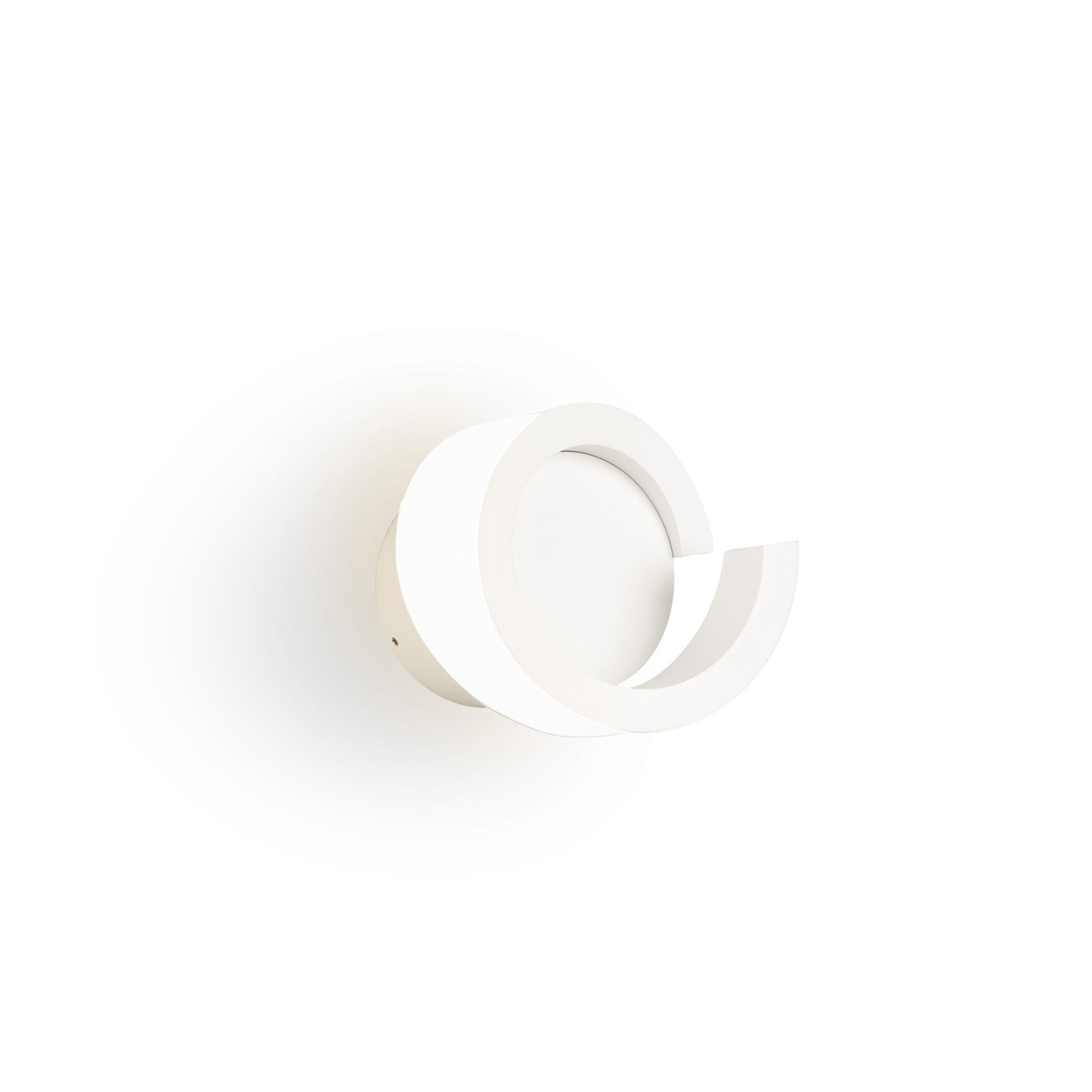 M6654 Tsunami 1 Light Round Wall Lamp 12W LED Sand White