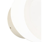 M6654 Tsunami 1 Light Round Wall Lamp 12W LED Sand White