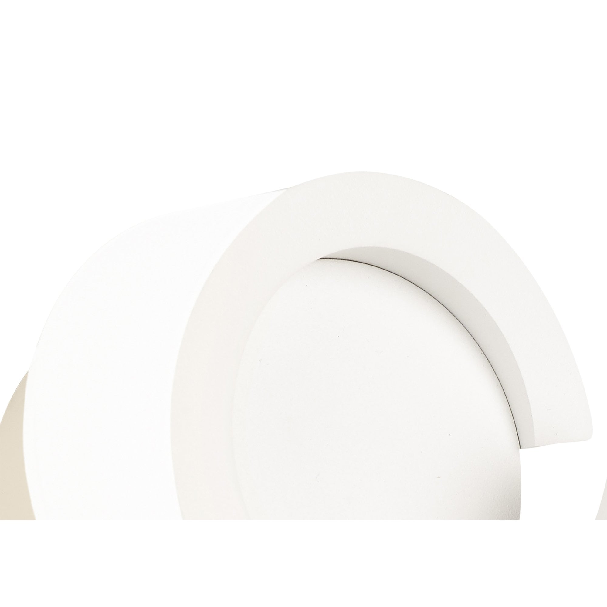 M6654 Tsunami 1 Light Round Wall Lamp 12W LED Sand White