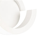M6654 Tsunami 1 Light Round Wall Lamp 12W LED Sand White