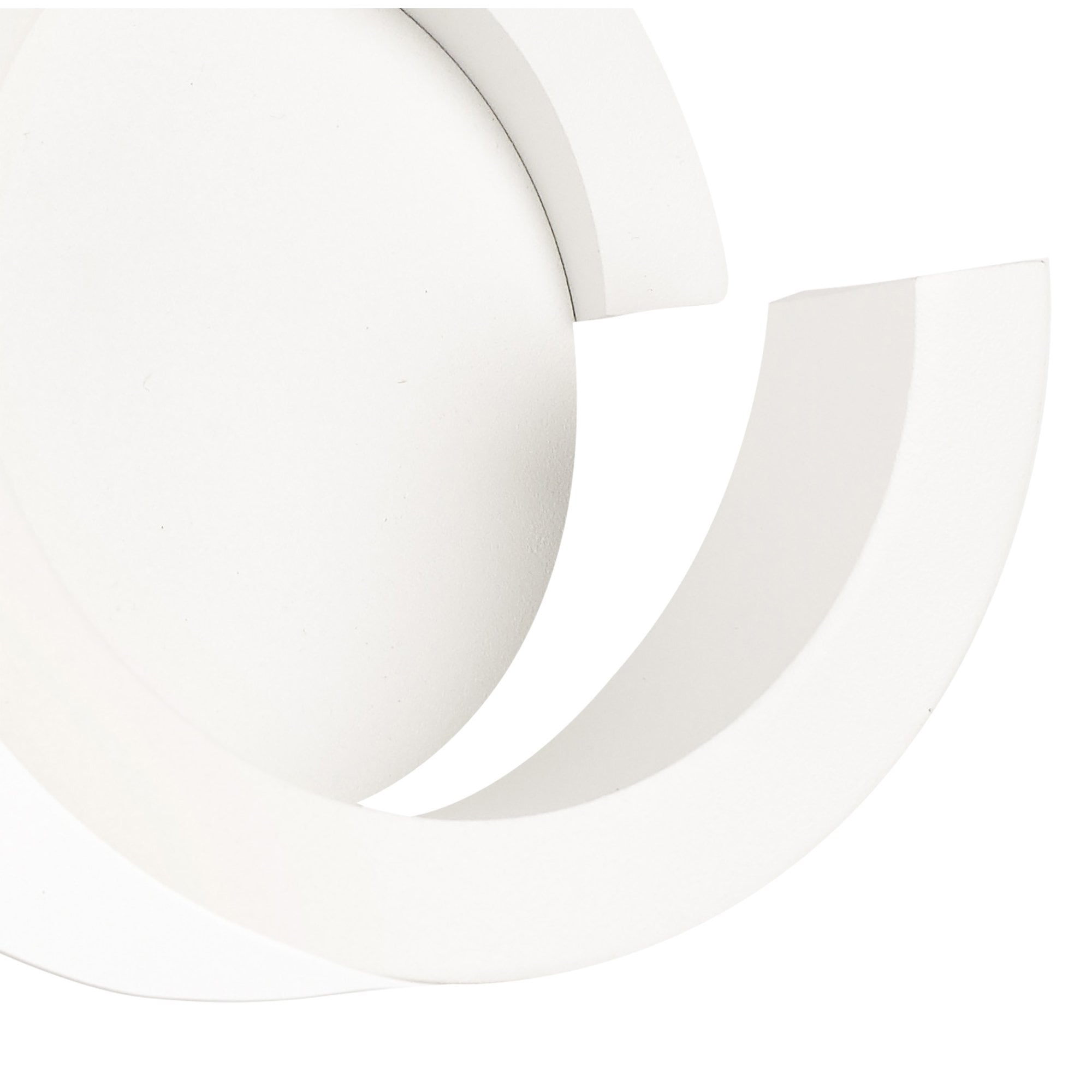 M6654 Tsunami 1 Light Round Wall Lamp 12W LED Sand White