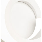 M6654 Tsunami 1 Light Round Wall Lamp 12W LED Sand White