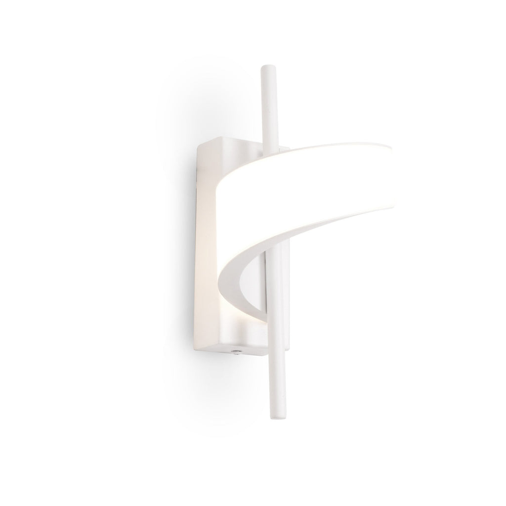 M6653 Tsunami 1 Light Spiral Wall Lamp 12W LED Sand White