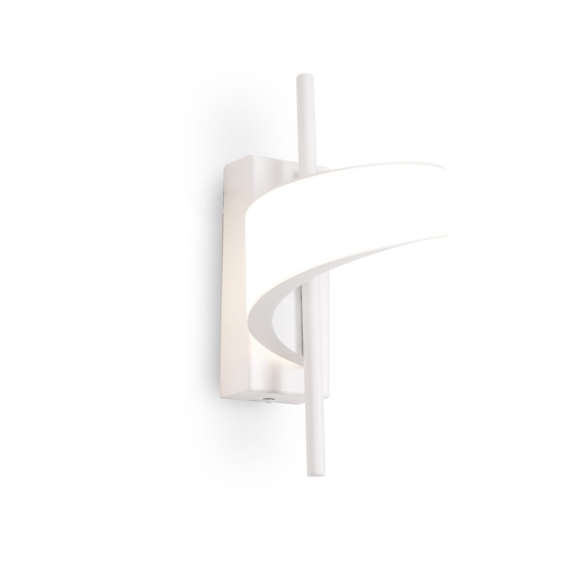 M6653 Tsunami 1 Light Spiral Wall Lamp 12W LED Sand White